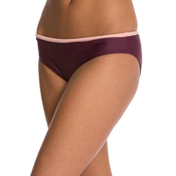 Seea Nosara Burgundy Bikini Bottom XS - Picture 2 of 8